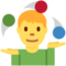 Man Juggling emoji on Twitter